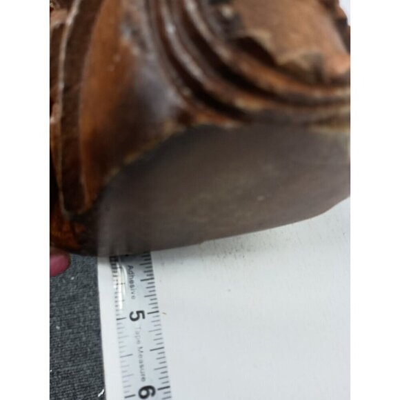 Vintage Hand Carved Tribal Wood Beer Mug Tiki Bar Polynesian Cup Hawaiian Decor - Picture 9 of 10